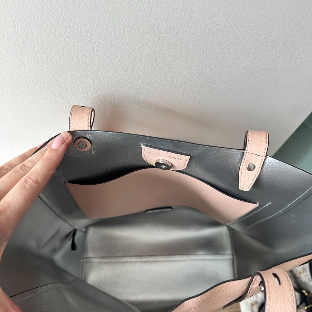 Rebecca Minkoff Stella Large Leather Tote Color: Mink - Picture 5 of 7